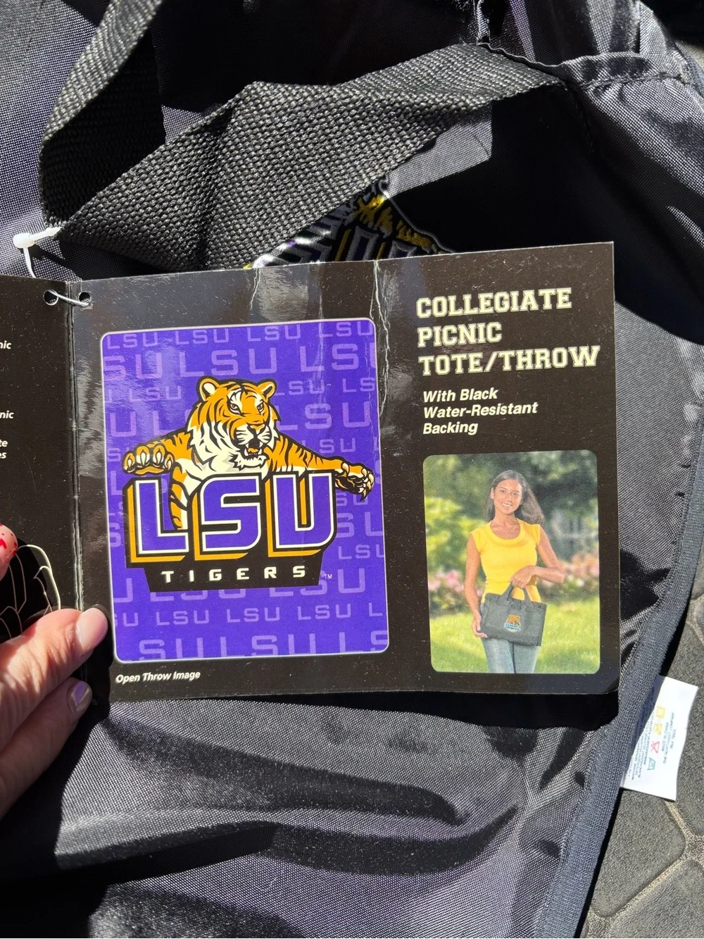 LSU college Tigers Purple & Gold Fleece Throw